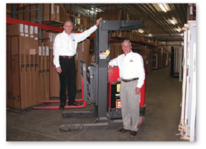 company history Ron and Tom Ward in Warehouse photo