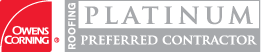 Owens Corning Platinum Preferred Roofing Contractor logo
