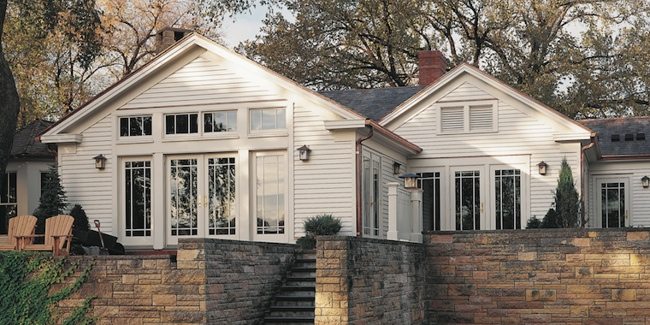 Andersen white exterior windows and doors