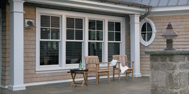 Andersen white exterior windows