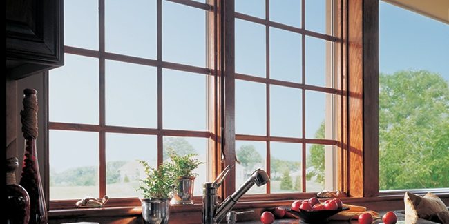 Andersen casement windows above kitchen sink