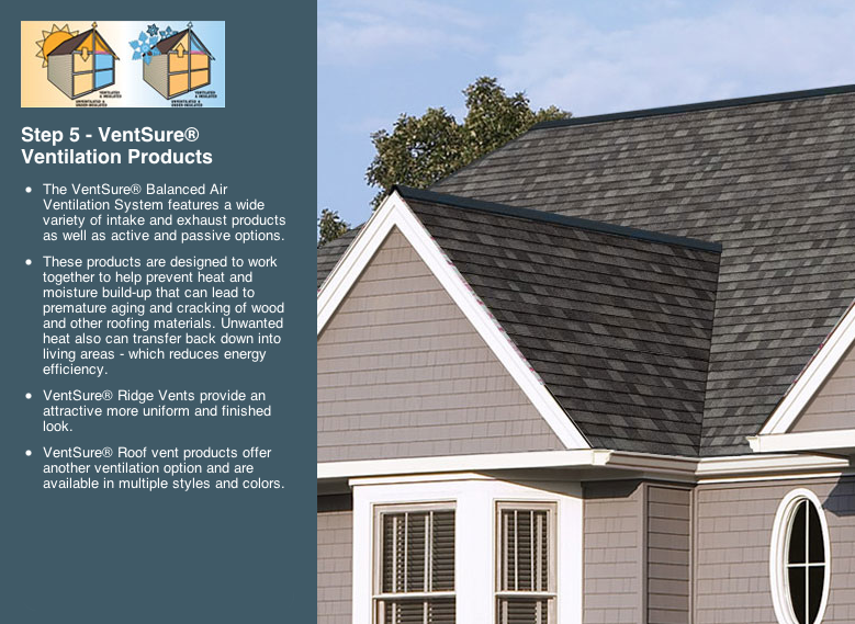 asphalt roof in MI home