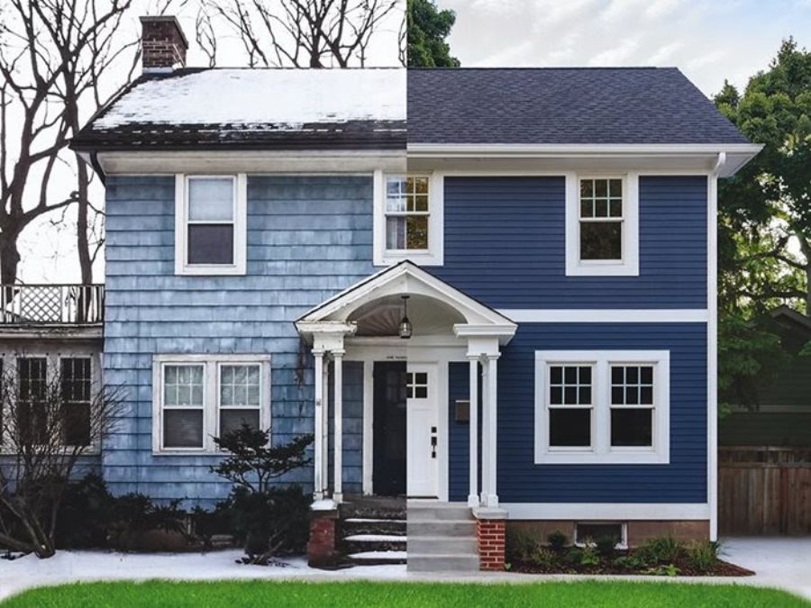 Siding Before & After