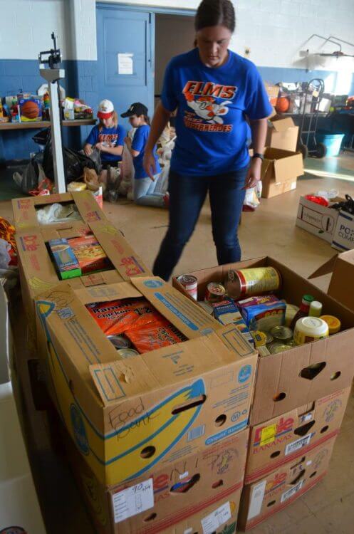 stuff the truck cl ward flint firebirds catholic charities food 2016