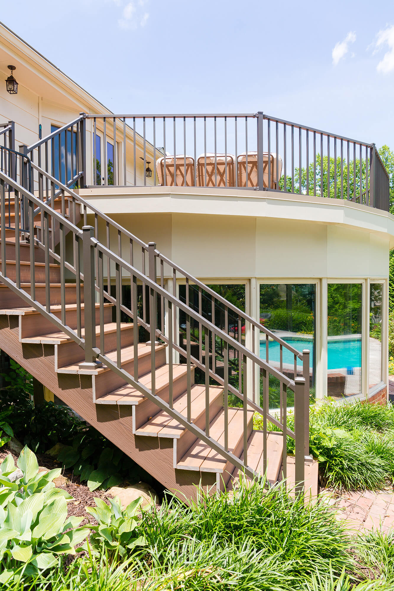 composite deck railing options - Custom Composite Deck Railing builder and contractor in Michigan