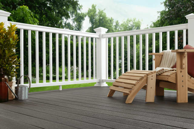 composite deck railing options - Custom Composite Deck Railing builder and contractor in Michigan