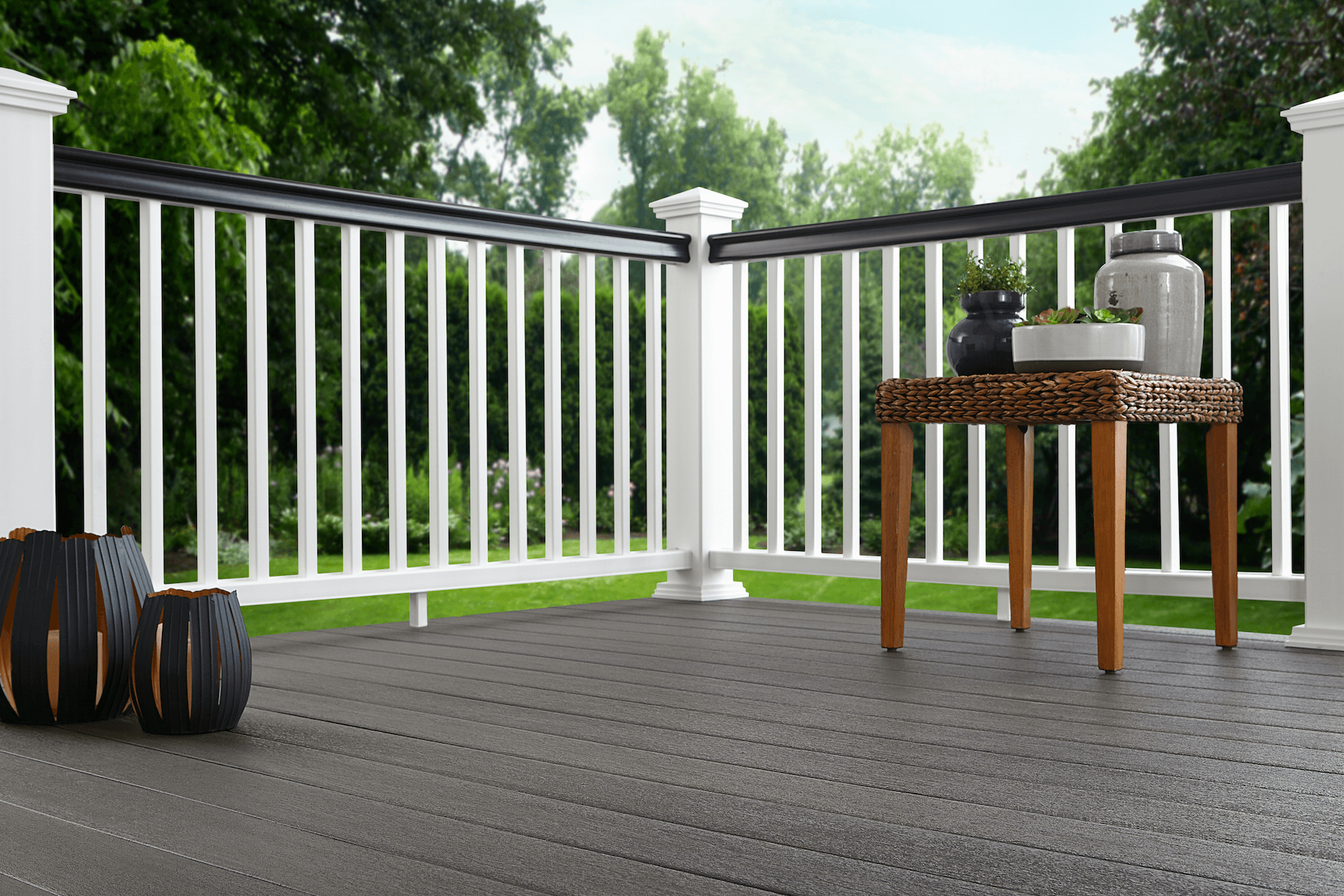 composite deck railing options