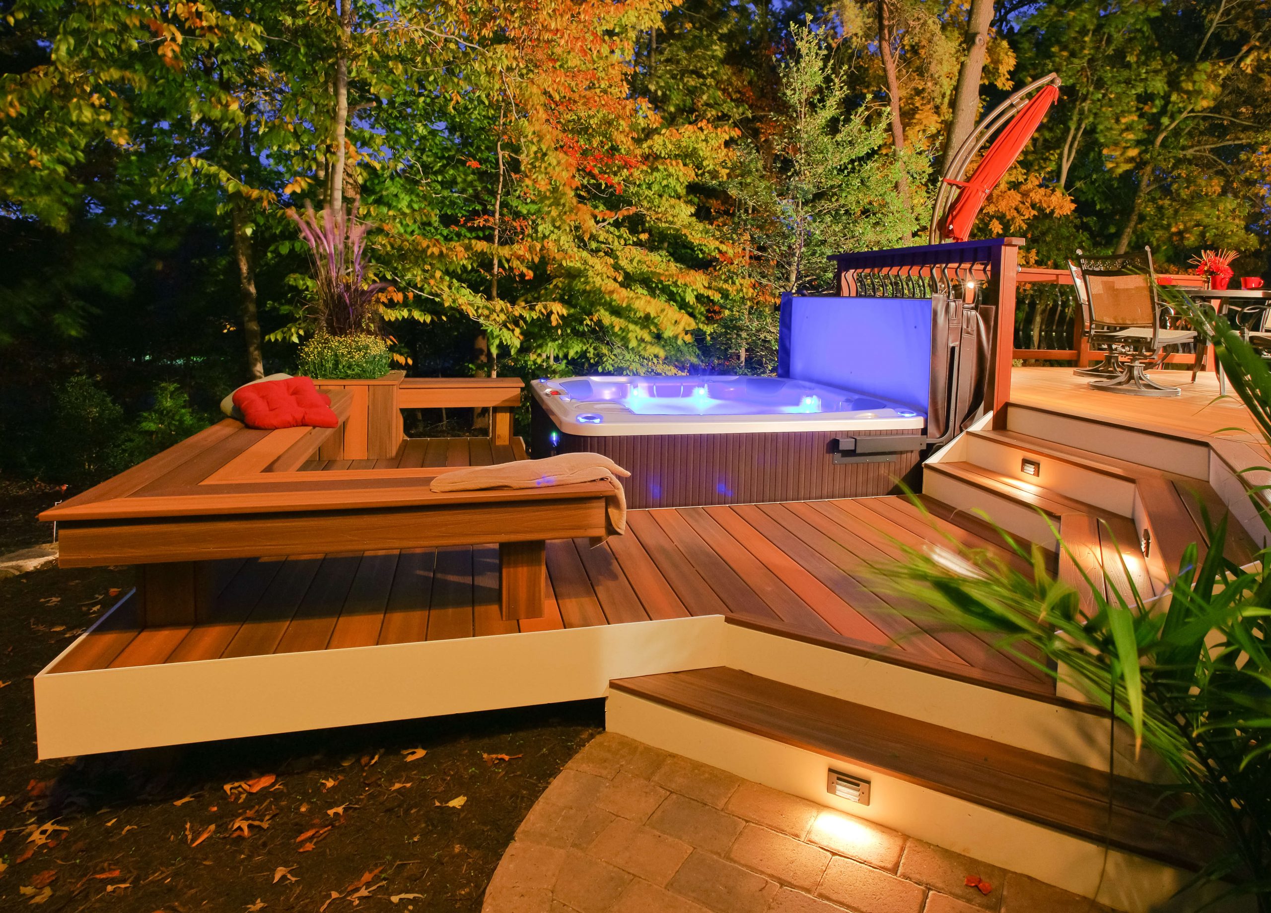Horizon Ipe Fiberon Composite Decking - Fiberon multi-level Deck builder and contractor in Michigan