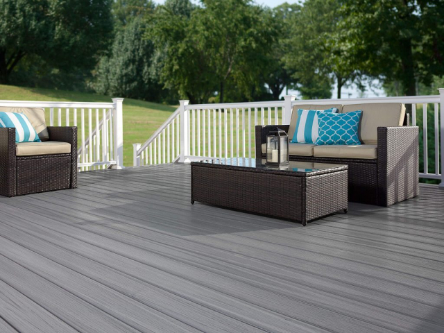 Paramount Flagstone Fiberon Composite Decking - Custom Elevated Composite Deck builder and contractor in Michigan