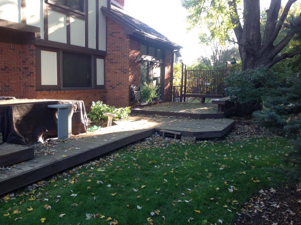 decking deck before