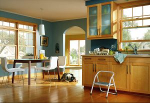 Beautiful, sunny home with many windows.