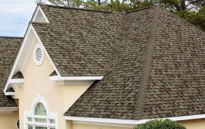 A brand-new roof on a multi-story home